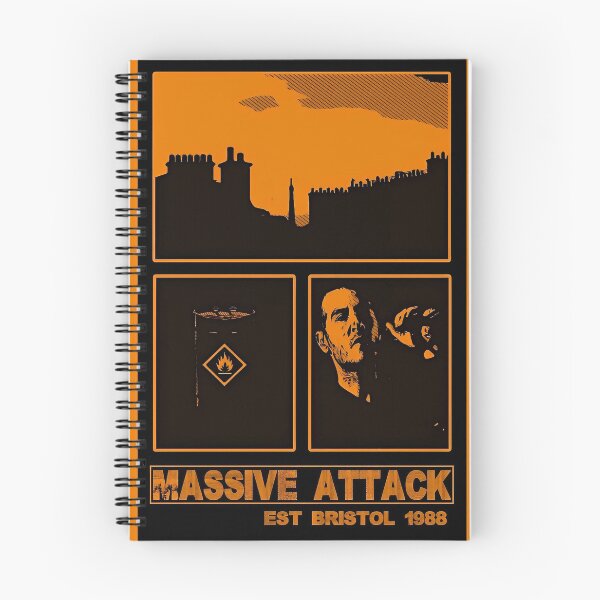 Item preview, MASSIVE ATTACK BRISTOL COLLAGE PRINT ORANGE designed and sold by Campbell0395.