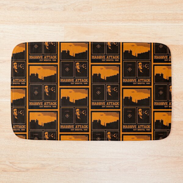 Item preview, MASSIVE ATTACK BRISTOL COLLAGE PRINT ORANGE designed and sold by Campbell0395.