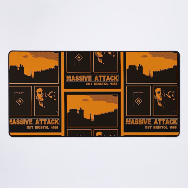 Item preview, MASSIVE ATTACK BRISTOL COLLAGE PRINT ORANGE designed and sold by Campbell0395.