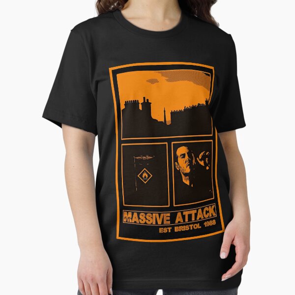 Item preview, MASSIVE ATTACK BRISTOL COLLAGE PRINT ORANGE designed and sold by Campbell0395.