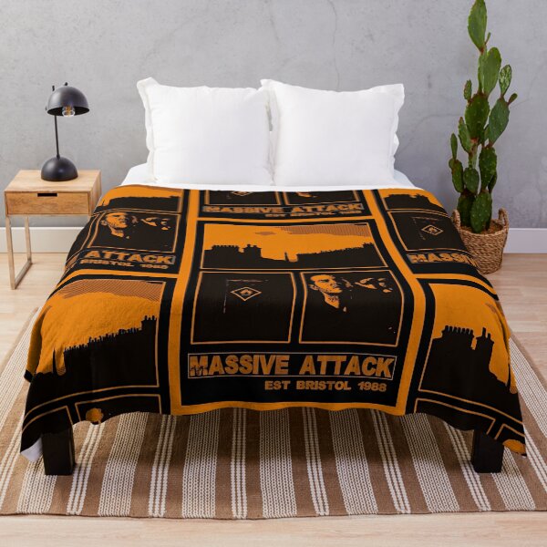 Item preview, MASSIVE ATTACK BRISTOL COLLAGE PRINT ORANGE designed and sold by Campbell0395.