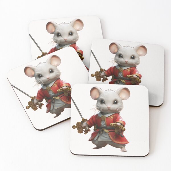 Item preview, Cartoon guinea pig warrior designed and sold by Stickermagician.