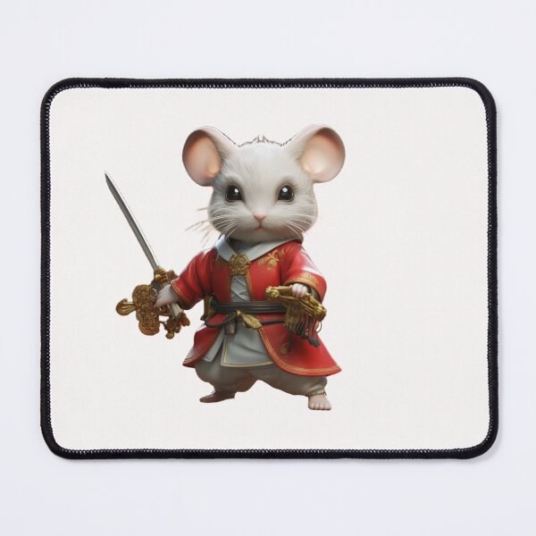 Item preview, Cartoon guinea pig warrior designed and sold by Stickermagician.