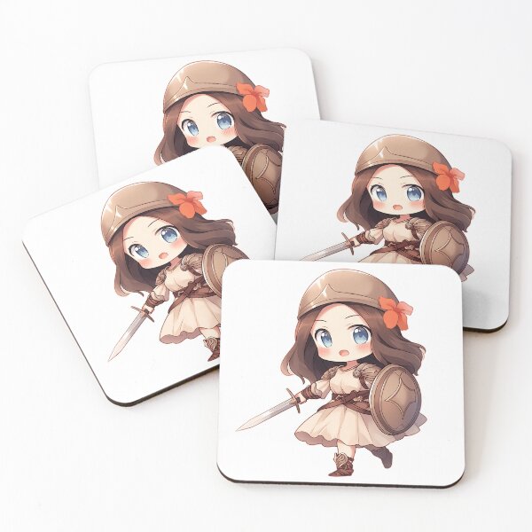 Item preview, Gentle Warrior Girl Chibi designed and sold by RaineDDesigns.