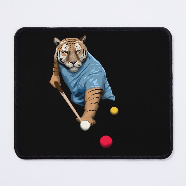 Item preview, CAT PLAYING SNOOKER, BILLIARDS, POOL SNOOKER TIGER CAT designed and sold by Danicus666.