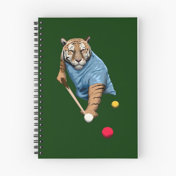 Item preview, CAT PLAYING SNOOKER, BILLIARDS, POOL SNOOKER TIGER CAT designed and sold by Danicus666.