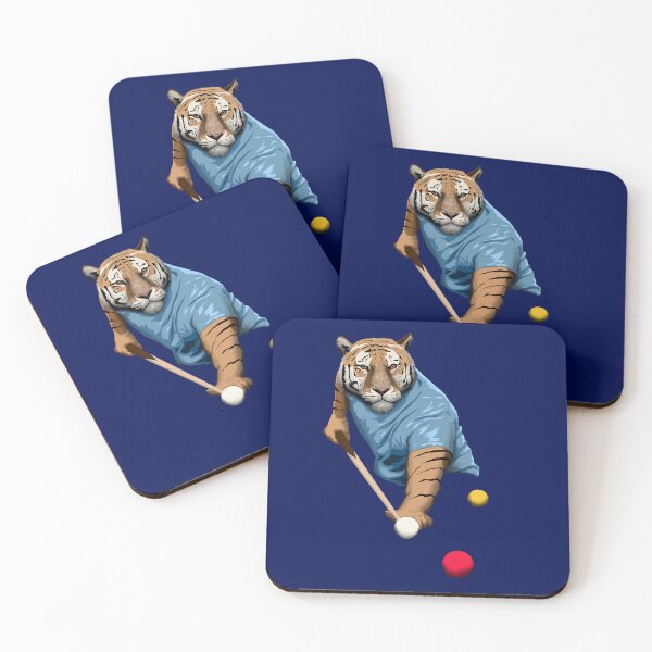Item preview, CAT PLAYING SNOOKER, BILLIARDS, POOL SNOOKER TIGER CAT designed and sold by Danicus666.