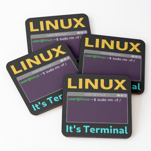Item preview, Linux It's Terminal - Sudo rm -rf / - Linux Joke designed and sold by Image-Caption.