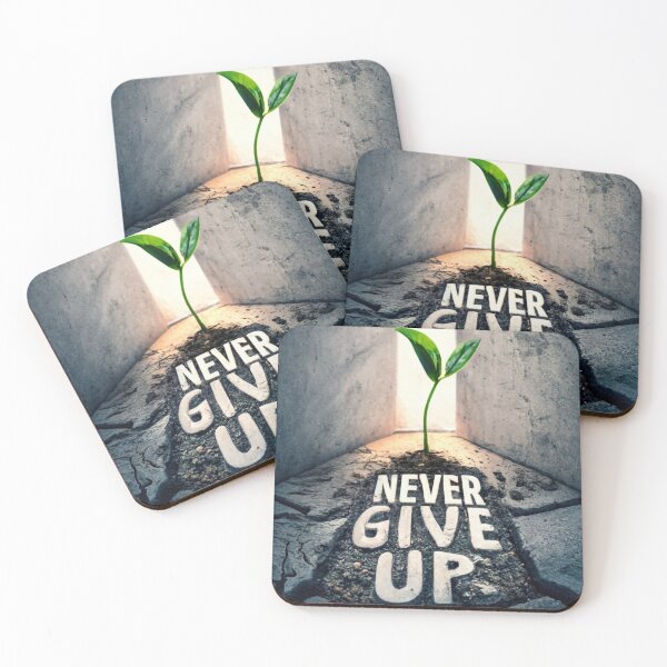 Item preview, never give up designed and sold by Masonjake.