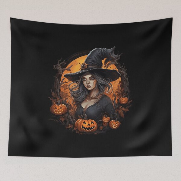 Item preview, Halloween pumpkin witch designed and sold by FantasyGate.