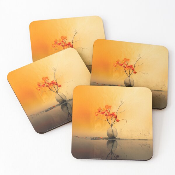 Item preview, Vase, flowers, orange artwork designed and sold by silent-violin.