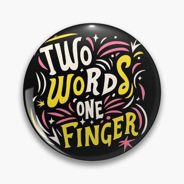 Item preview, Two Words One Finger designed and sold by SAS-Designer.