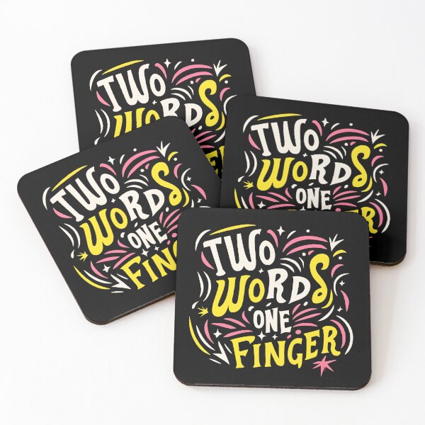 Item preview, Two Words One Finger designed and sold by SAS-Designer.