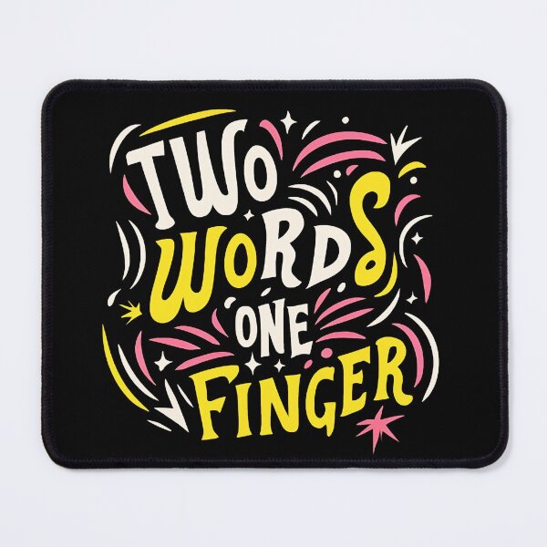 Item preview, Two Words One Finger designed and sold by SAS-Designer.