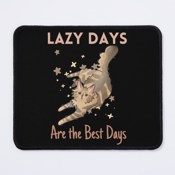 Item preview, Lazy Days are the Best Days - Amber Norwegian Forest Cat designed and sold by FelineEmporium.