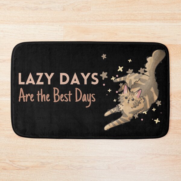Item preview, Lazy Days are the Best Days - Amber Norwegian Forest Cat designed and sold by FelineEmporium.