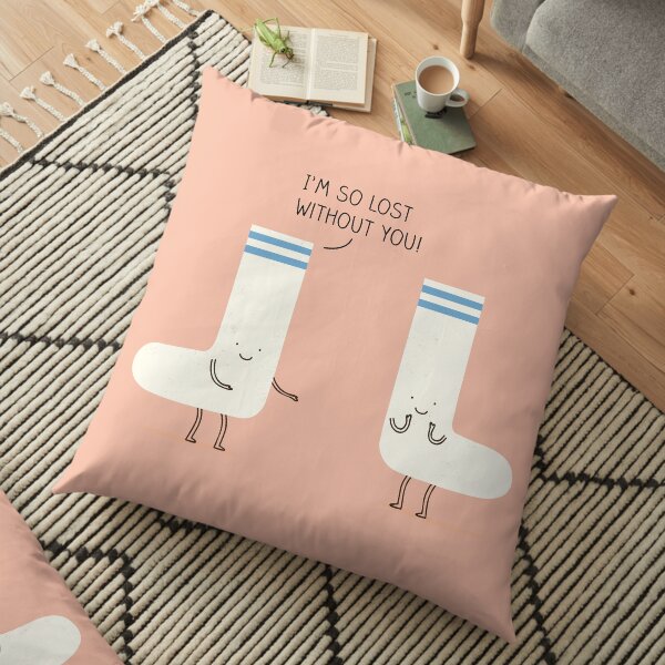 socks love Floor Pillow