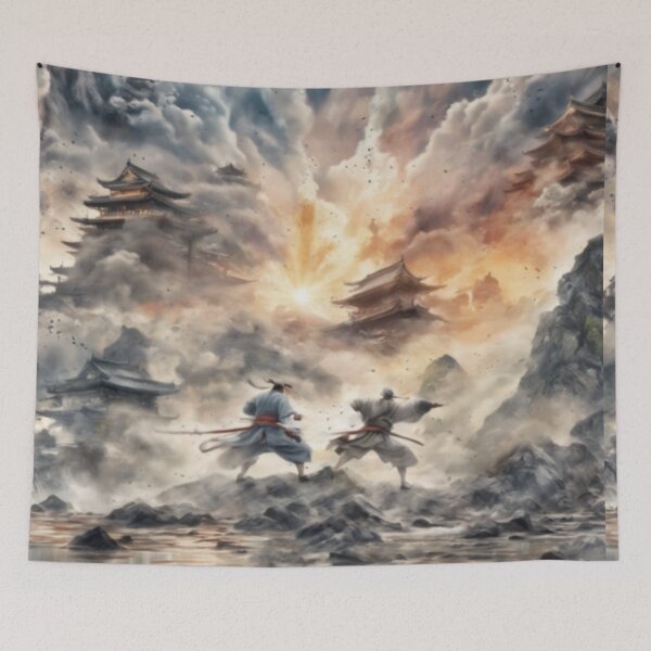 Item preview, Extinction. Japanese Retro Yukio-e style Fantasy.  designed and sold by ExtraEm.