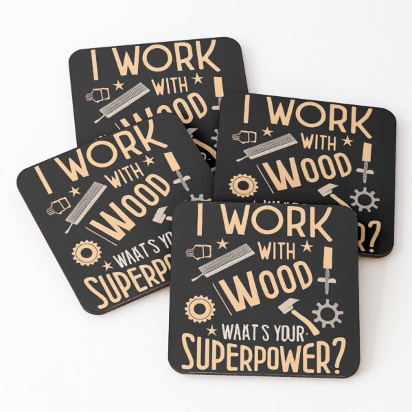 Item preview, Funny woodworking | I Work with Wood: Unleash Your Superpower! designed and sold by TshirtWing.