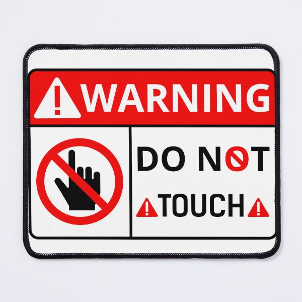 Don't Touch Poster for Sale by GiftandTreatsUs