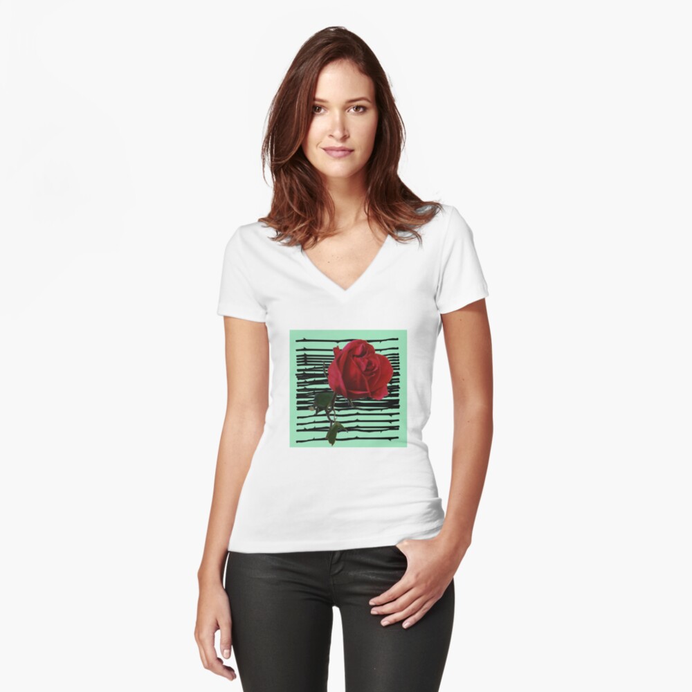 Item preview, Fitted V-Neck T-Shirt designed and sold by Stirly.