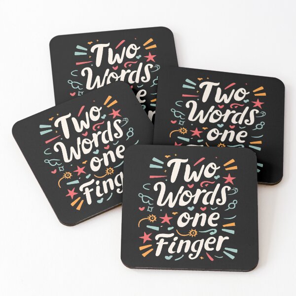 Item preview, Two Words One Finger designed and sold by SAS-Designer.