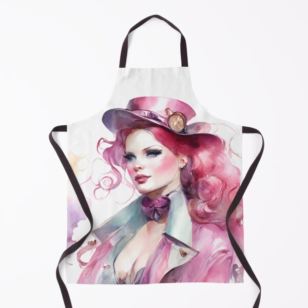 Item preview, Acuarela Arte Nena Steampunk Vintage Supermodelo Pastel Retrato Moda designed and sold by SemARTDesign.