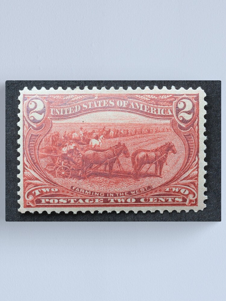 1898 2 Farming in the West Postage Stamp