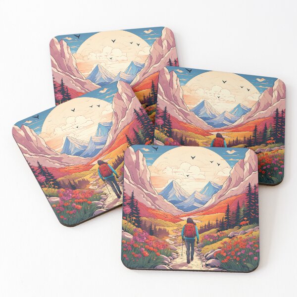 Item preview, Nature, adventure and freedom: an inspiring hiking picture designed and sold by PixelPrisma.