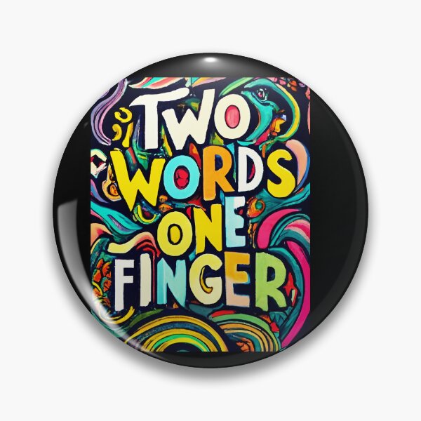 Item preview, Two Words One Finger designed and sold by SAS-Designer.