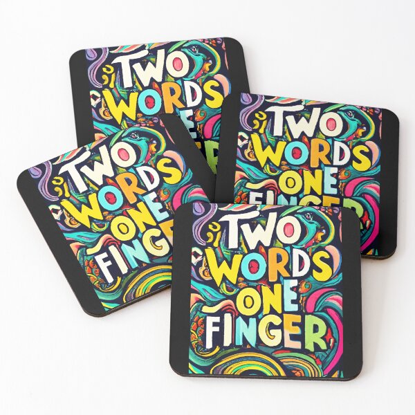 Item preview, Two Words One Finger designed and sold by SAS-Designer.