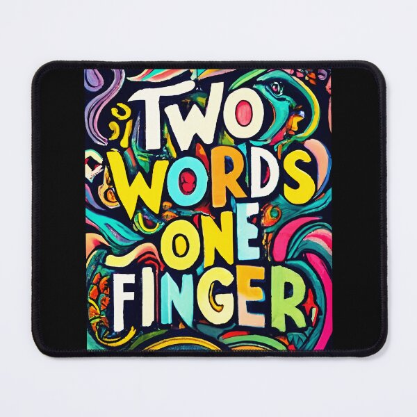 Item preview, Two Words One Finger designed and sold by SAS-Designer.