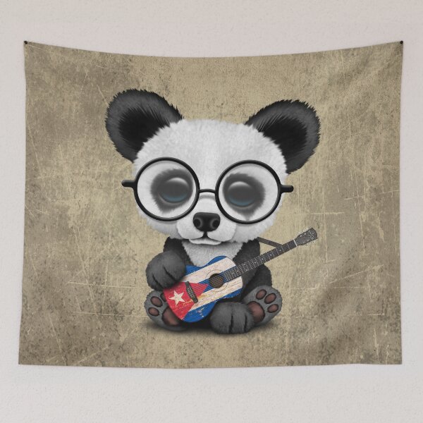 Item preview, Baby Panda Playing Cuban Flag Guitar designed and sold by JeffBartels.