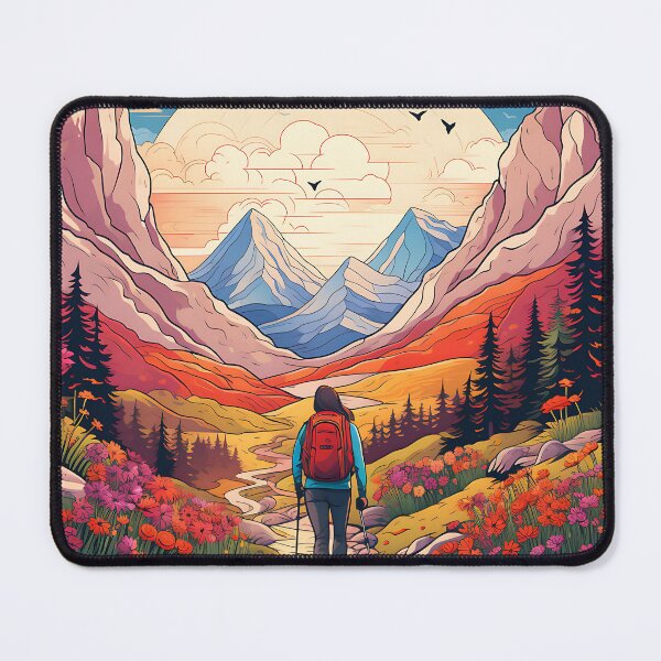 Item preview, Nature, adventure and freedom: an inspiring hiking picture designed and sold by PixelPrisma.