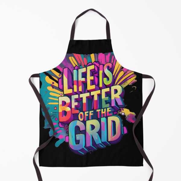 Item preview, Life Is Better Off The Grid, Colorful Design designed and sold by RiffRaffGraffix.