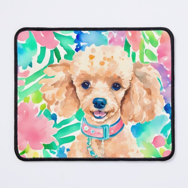 Item preview, Lilly Pulitzer inspired cute preppy Poodle designed and sold by SophieClimaArt.