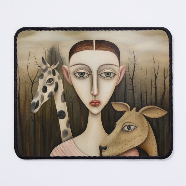 Item preview, Animals with Woman in Winters Trees designed and sold by YoPedro.