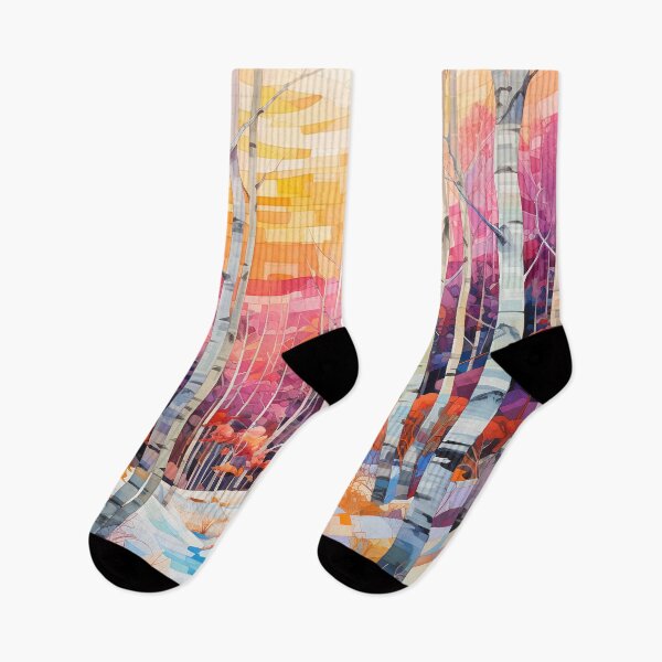 Item preview, Pastel Birch trees in winter 1 designed and sold by Art by Lilia.