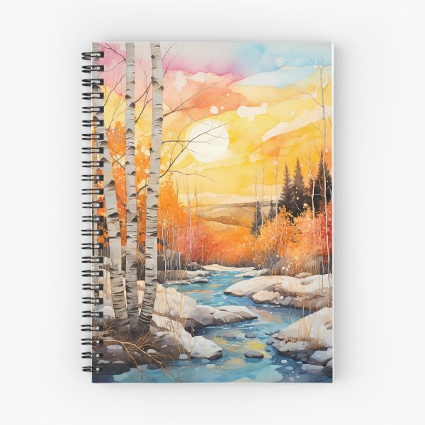 Item preview, Pastel Birch trees in winter 2 designed and sold by Art by Lilia.