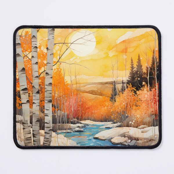 Item preview, Pastel Birch trees in winter 2 designed and sold by Art by Lilia.