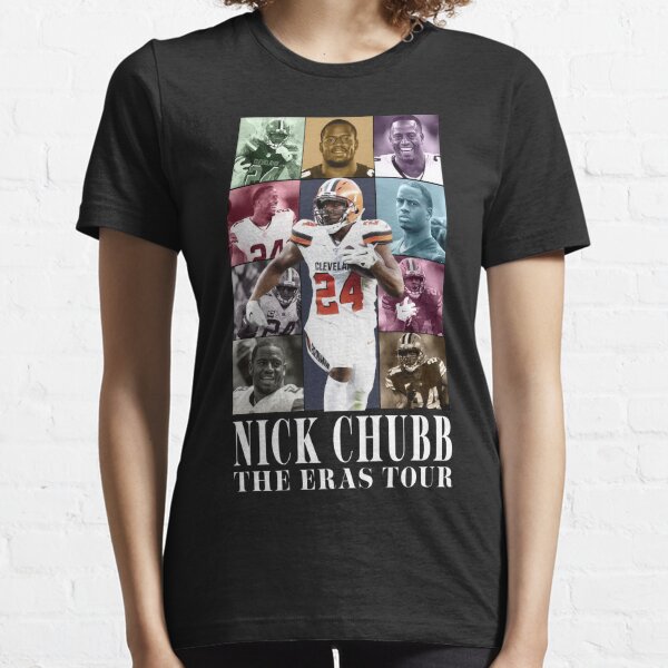 Nick Chubb #24 Women'S Tops Tee Ladies Casual Sexy T-Shirt Back