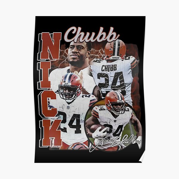 Black White American Football Jersey Nick Chubb #24 Jersey Custom