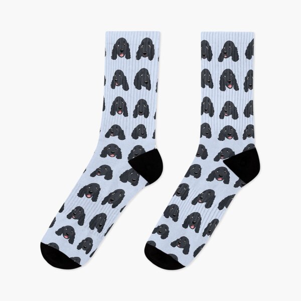 Item preview, Cute black english cocker spaniel dog face pack designed and sold by Yaragold.