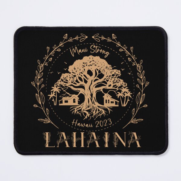 Item preview, Golden Maui Strong, Lahaina Strong Banyan Tree, Maui Fire Relief Hawaii Shoreline, Fire Victim Fundraiser Gold designed and sold by Hoahip.
