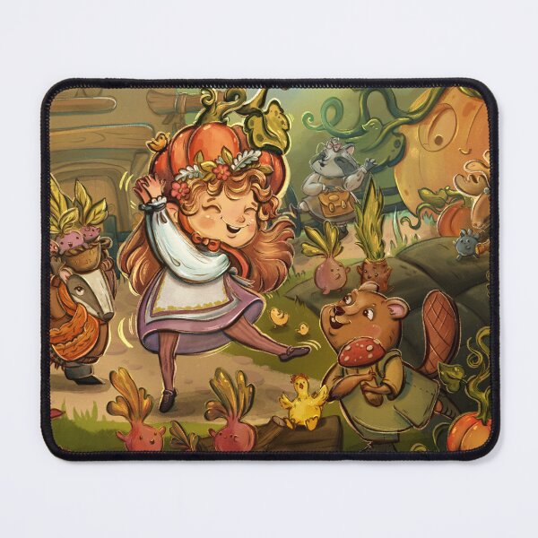 Item preview, autumn vegetables children's illustration designed and sold by Loonhar.