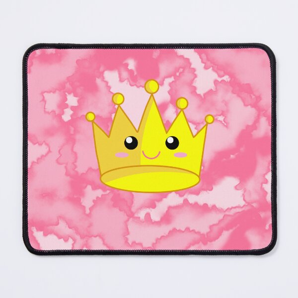 Item preview, Golden yellow cartoon crown with pink background designed and sold by TiffyChaa.