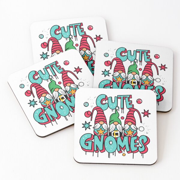 Item preview, Jolly Bearded Gnome Trio Festive Friends With Christmas Hats - Gnomes designed and sold by thespecialtyhub.