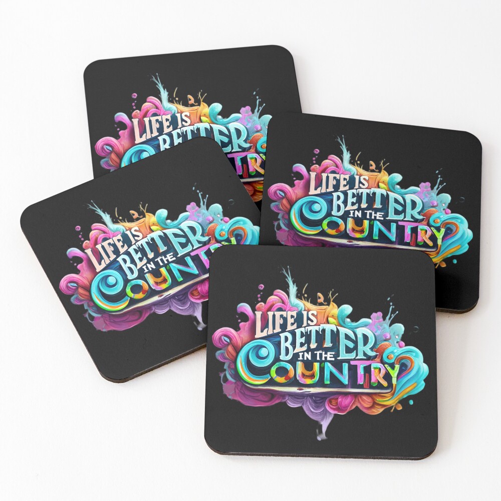 Item preview, Coasters (Set of 4) designed and sold by RiffRaffGraffix.