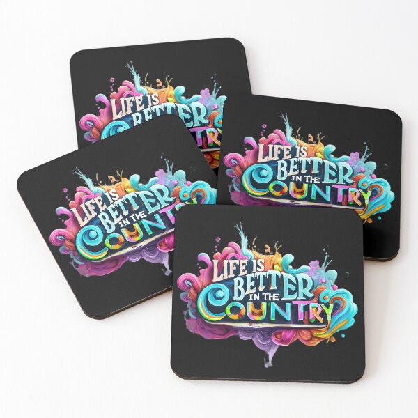 Item preview, Life Is Better In The Country, Colorful Designed  designed and sold by RiffRaffGraffix.