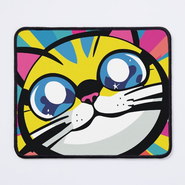 Item preview, funny Colorful Cat Face, best gift for cat lover national cat day 2023 designed and sold by BEE-CREATIVO.